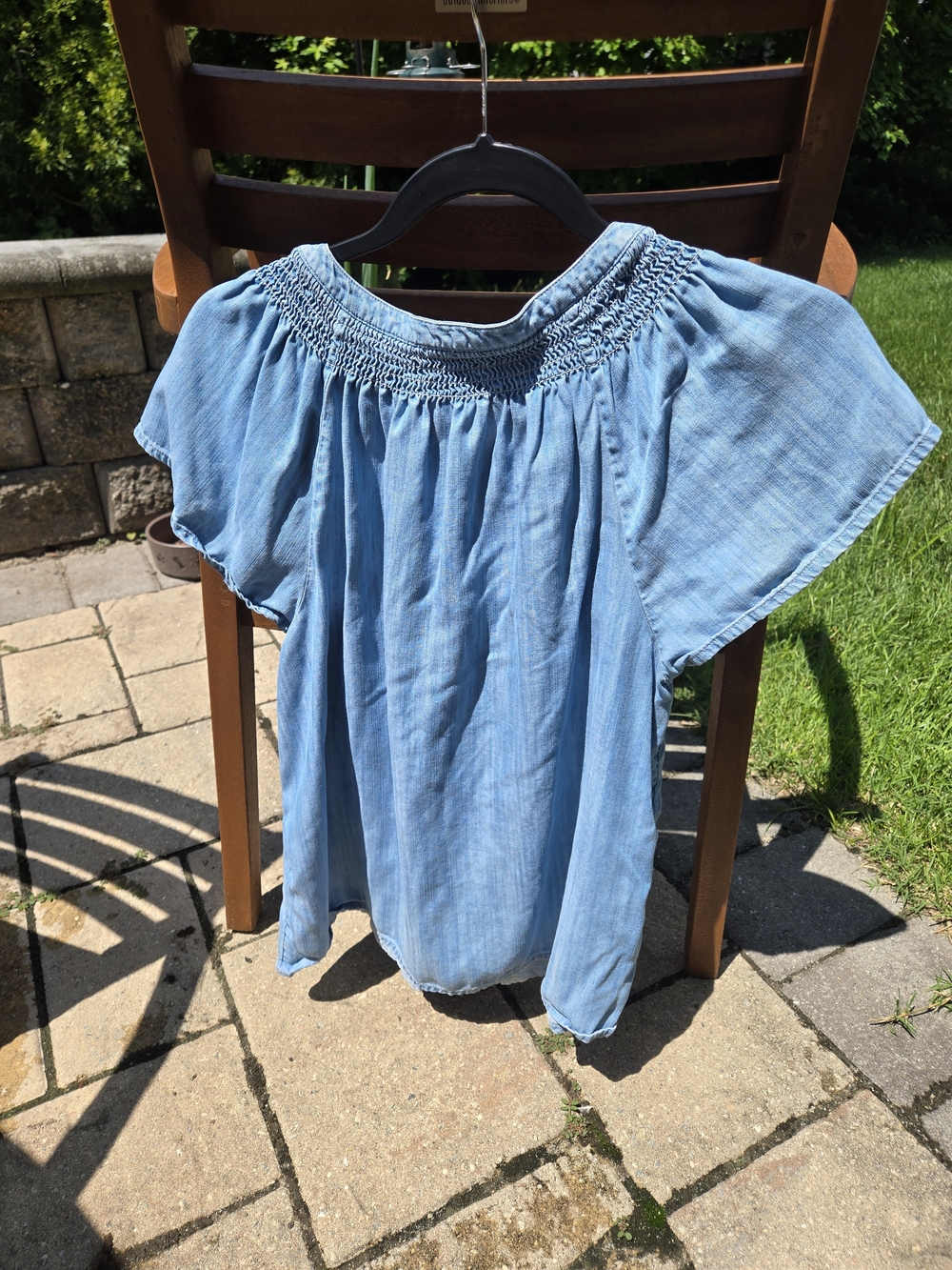 Vineyard Vines Light Blue Smocked-Yoke Tunic - Picture 4 of 4